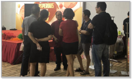 Fengshui Master Lim conducting a event 